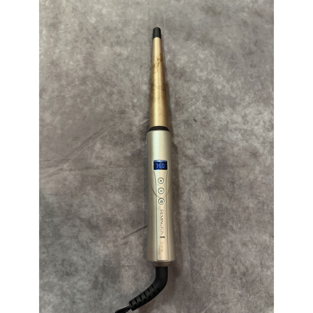 Remington Shine 1 in Curling Wand Ceramic Digital Display Adjustable Heat 360°F